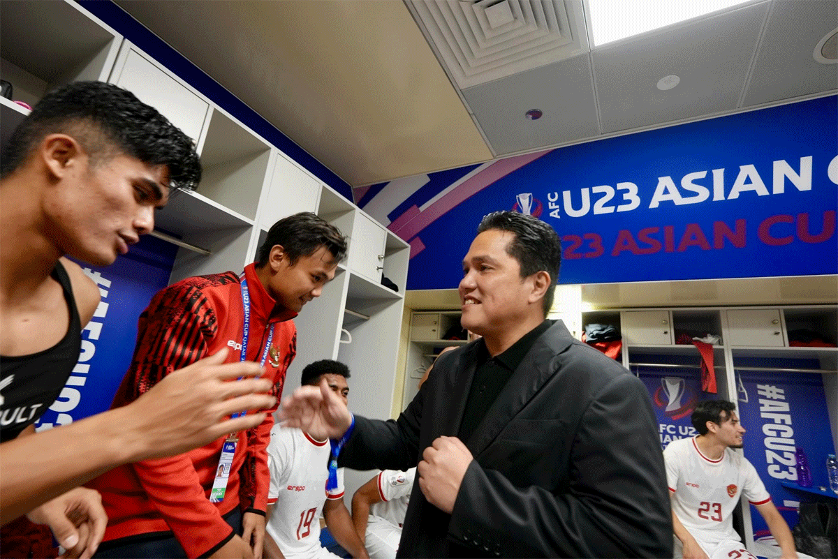 Ketua Umum PSSI, Erick Thohir apresiasi Ramadhan Sananta. (pssi)