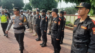 Senkom Mitra Polri Ikuti apel gelar pasukan Operasi Ketupat 2024 di Mapolres Asahan
