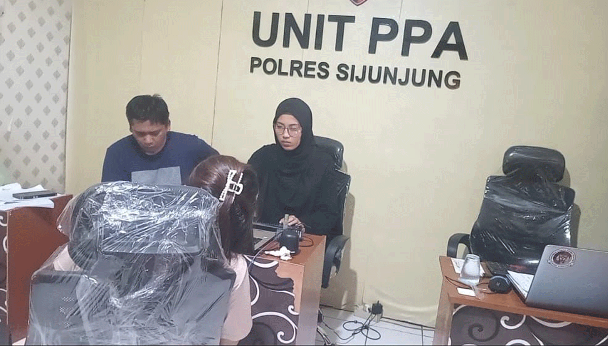 Pelaku jalani pemeriksaan di Polres Sijunjung