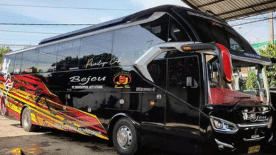 Salah satu armada Bus Bejeu. (Kompas.com)