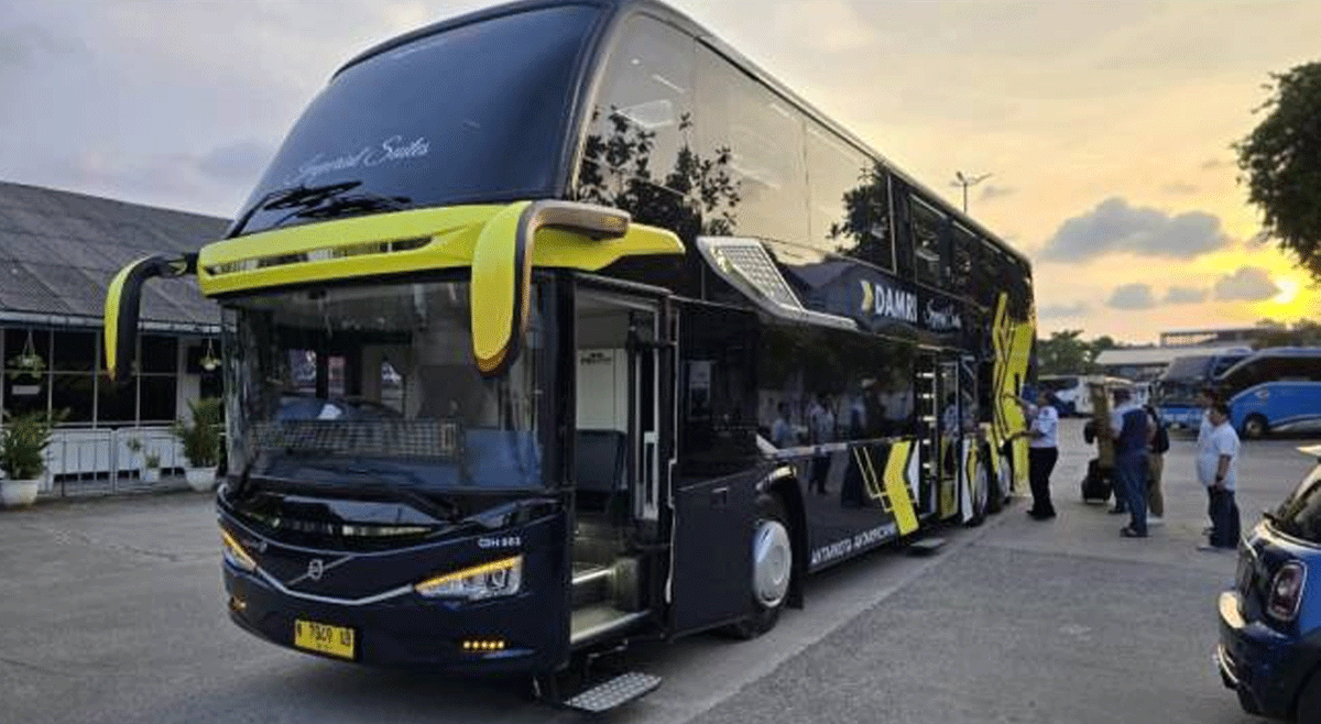 Bus double decker Damri jurusan Jakarta-Malang. (kompas.com)