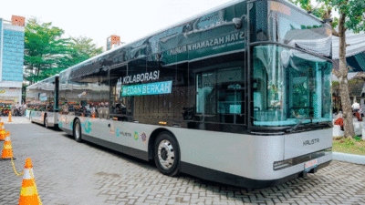 Bus Listrik Mulai Beroperasi di Medan, Masyarakat Nikmati Transportasi Gratis