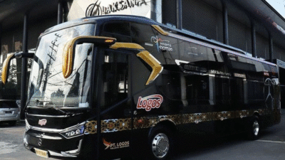 Bus baru PO Logos. (Instagram @Laksanabus)