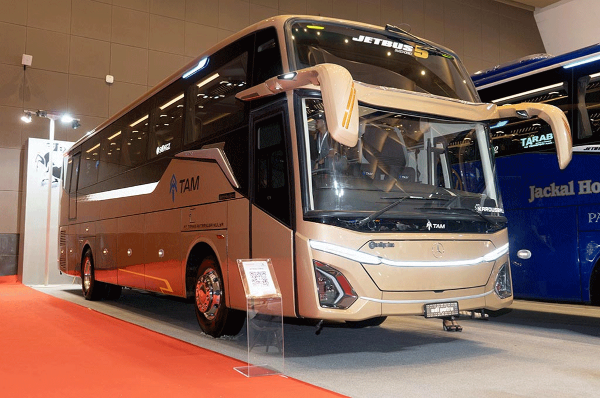 Salah satu armada bus TAM yang baru. (ist)