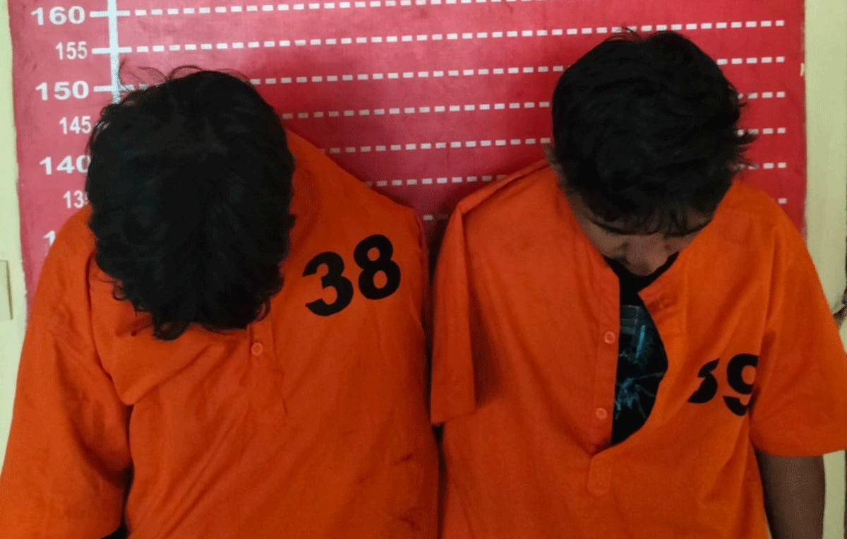 Dua remaja yang diamankan polisi