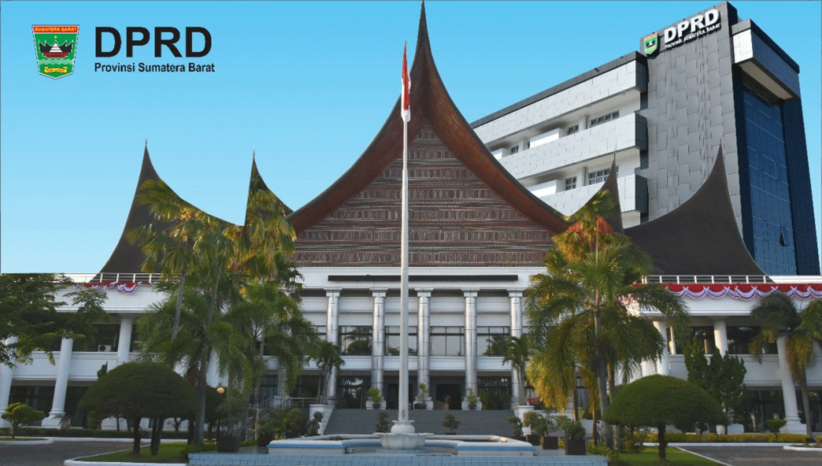 Gedung DPRD Sumatera Barat di Jalan Khatib Sulaiman, Padang.