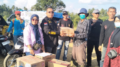 Dewan Pimpinan Daerah (DPD) Gerakan Rakyat Indonesia Bersatu Jaya (GRIB-JAYA) Sumatera Barat saluran bantuan bagi korban bencana.