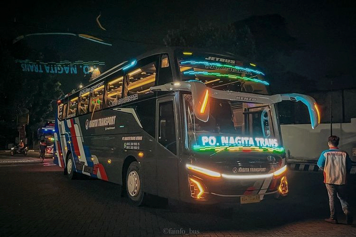 Bus baru Nagita Transport. (Instagram @nagitatransport)