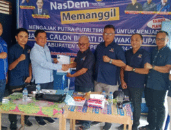Masuk Bursa Bakal Calon Bupati dan Wakil Bupati Nias, Tim Penjaringan DPD Partai NasDem Terima Berkas Pendaftaran Alinuru Laoli