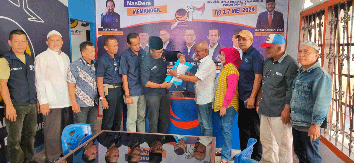 Relawan Zulmaeta ambil formular pendaftaran bakal calon kepala daerah
