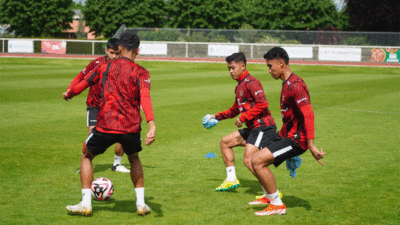 Pemain timnas Indonesia latihan ringan di Paris jelang hadapi Guinea. (pssi)