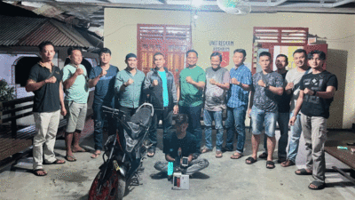 Polisi amankan seorang terduga pelaku pencurian di Dharmasraya.