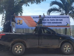 Reklamasi di Pantai Laowomaru Tak Ada Izin, Pemko Gunungsitoli Pasang Spanduk Larangan