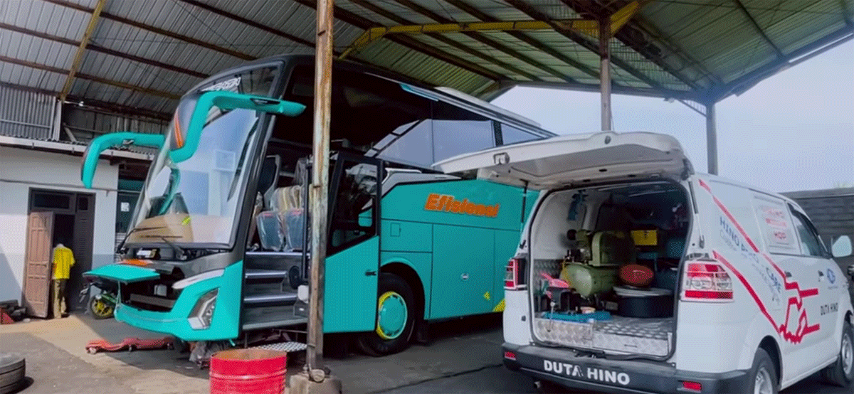 Bus baru Efisiensi dengan livery terbaru. (YouTube Efisiensi Official)
