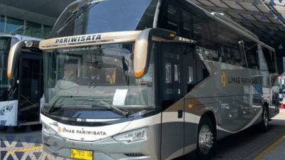 Bus baru PO Limas Pariwisata. (Instagram Tentrem)