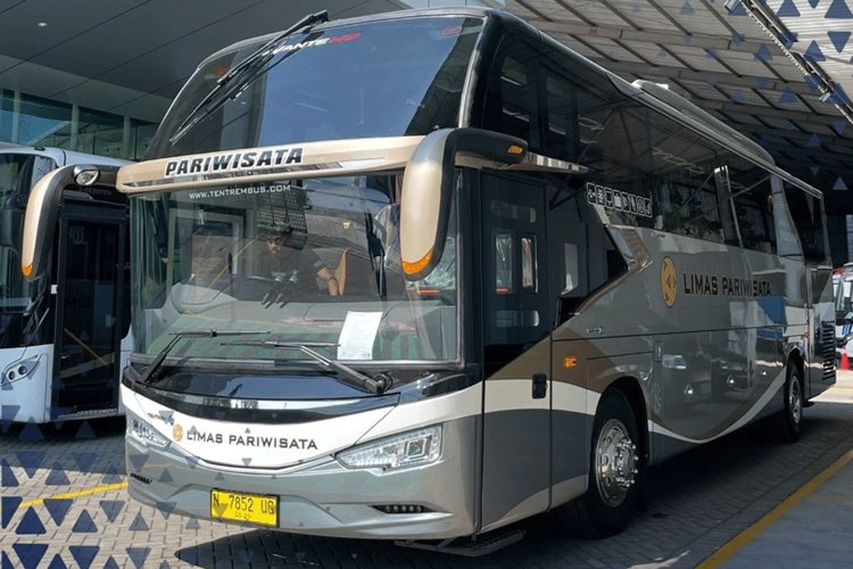 Bus baru PO Limas Pariwisata. (Instagram Tentrem)