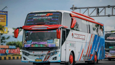 Salah satu armada PO Bus Nagita Transport