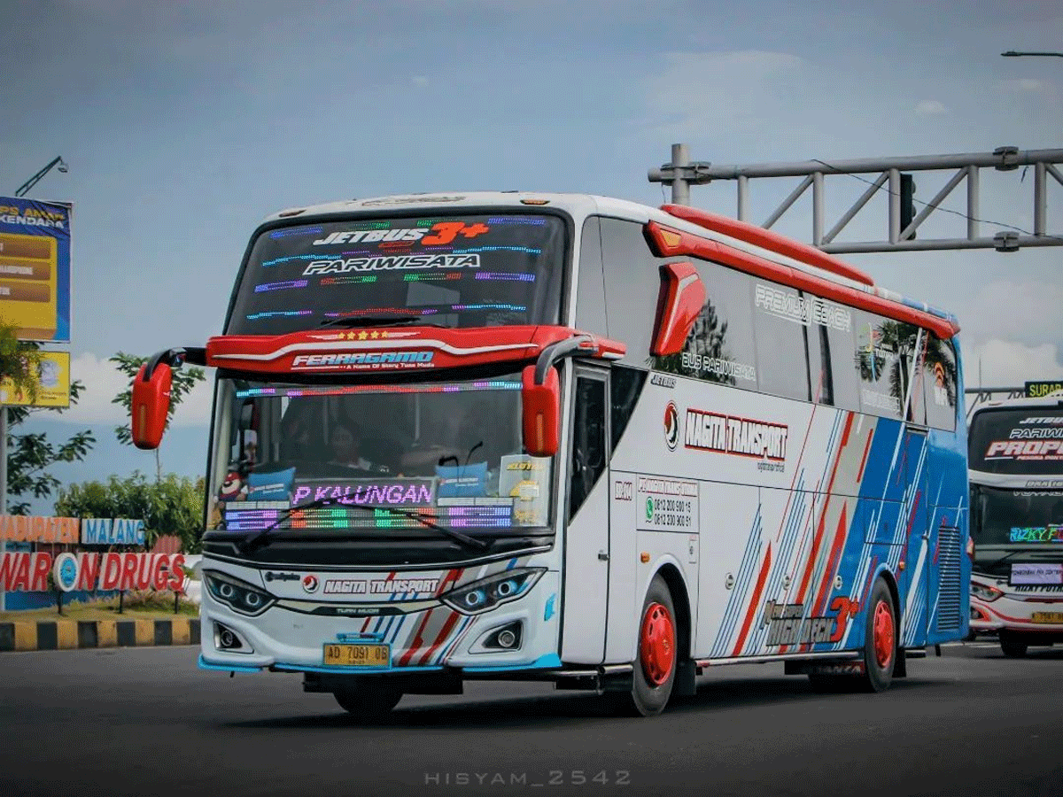 Salah satu armada PO Bus Nagita Transport