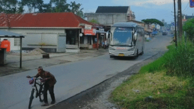 Aksi Sopirnya Viral Gara-gara Beri Jalan pada Pak Tua yang Dorong Sepeda, Siapa Pemilik Bus Palala?