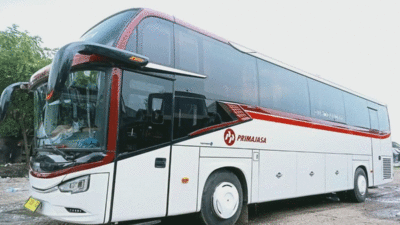 Salah satu armada bus Primajasa. (kompas.com)
