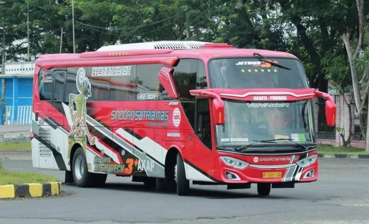 Salah satu armada bus Sindoro Satriamas. (instagram)