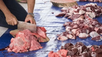 Pemotongan daging kurban