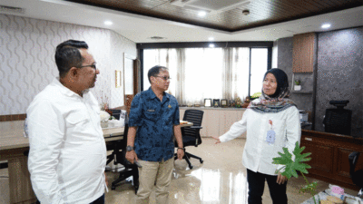 Bupati Eka Putra, Kamis (13/2024) kunjungi kantor Kementerian Sosial di Jalan Salemba Raya Jakarta Pusat.