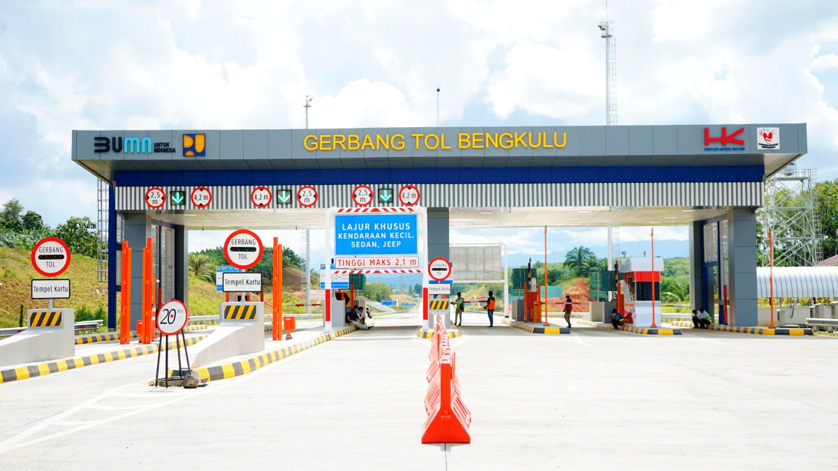 Gerbang tol di Bengkulu. (hutama karya)