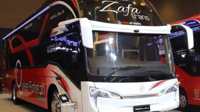 Sleeper bus milik PO Zafa Trans (instagram @newarmada.official)