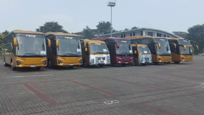 Bus baru Adiputro yang akan ditampilkan di GIIAS 2024. (YouTube Garasi Adiputro)