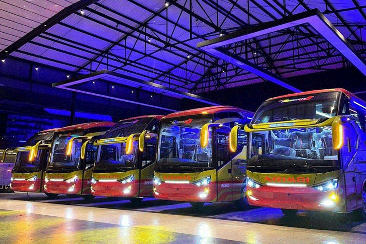 Bus baru PO Arimbi. (Instagram Laksana)