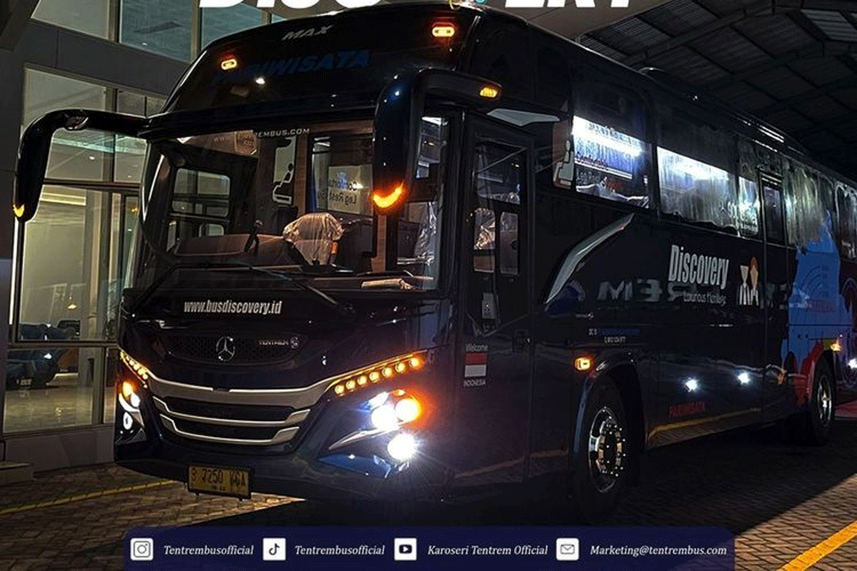 Armada baru perusahaan otobus Discovery. (Instagram @tentrembusofficial)