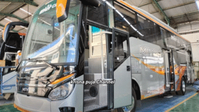 Bus baru Miyor di Karoseri Morodadi Prima.