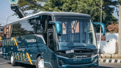 Bus baru PO Shantika. (Instagram @hisyam_2542)