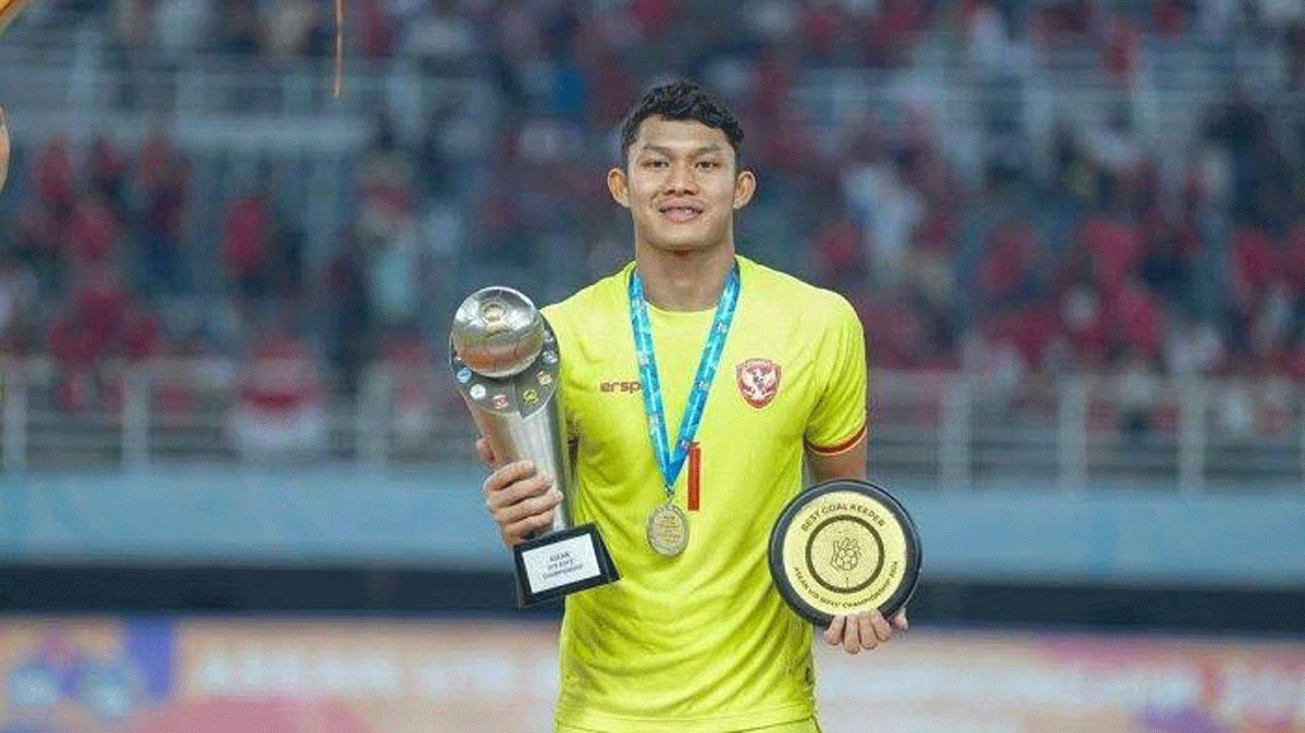 Ikram Alghifari dinobatkan sebagai kiper terbaik Piala AFF U-19