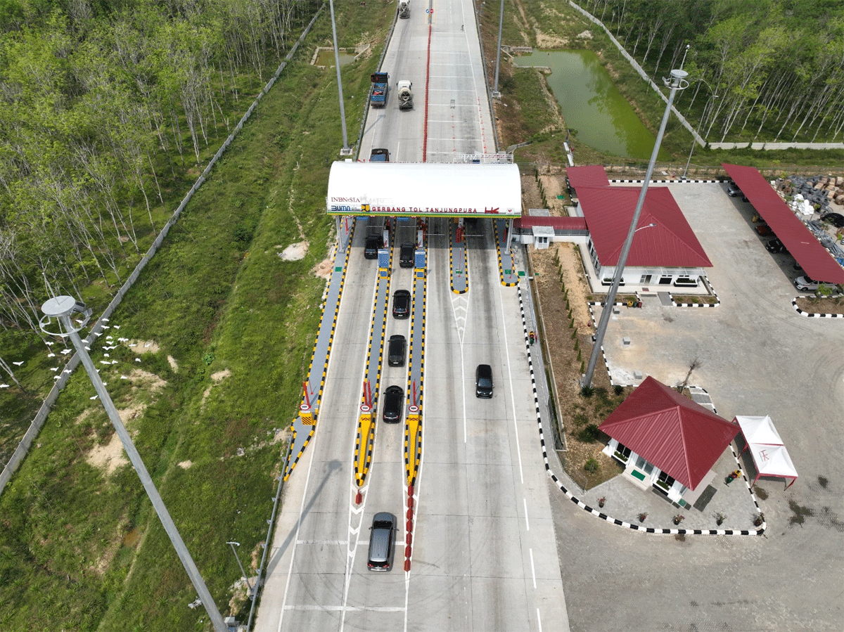 Pintu tol di Sumatera Utara. (hutama karya)