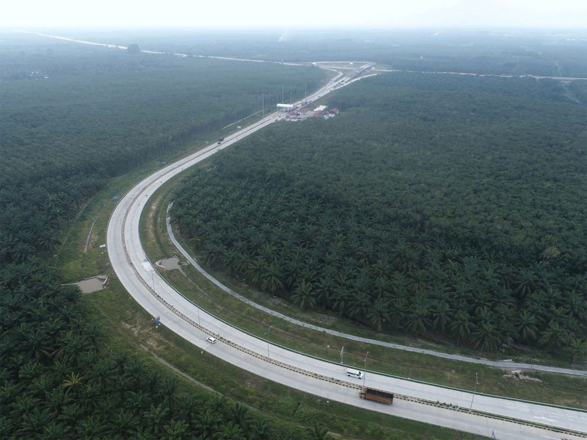 Ruas tol di Sumatera Utara yang dibangun Hutama Karya. (dokumentasi hutama karya)
