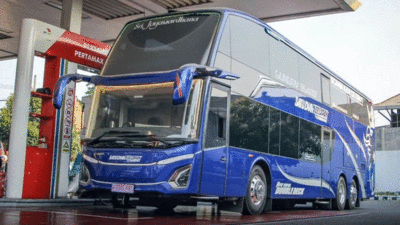 Bus tingkat milik PO Satu Enam Delapan Trans. (Instagram @hisyam_2542)
