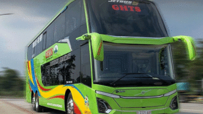 Bus terbaru Gunung Harta. (Instagram Adiputro)