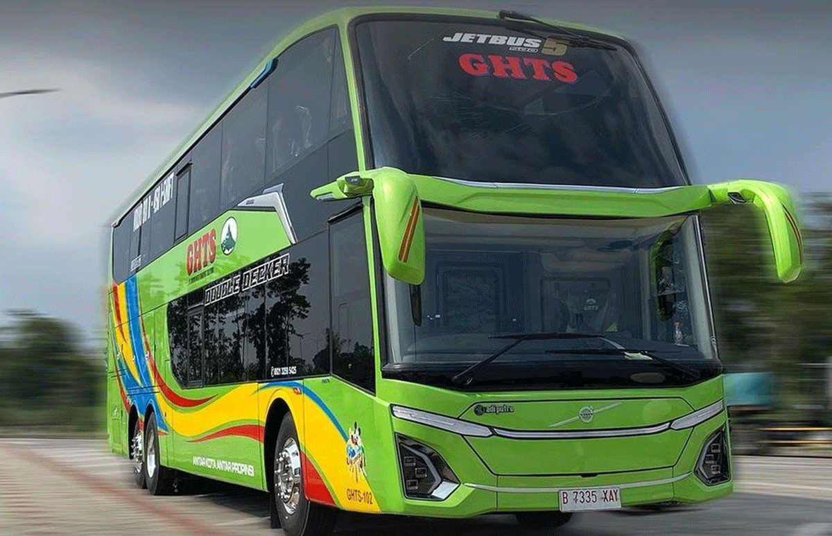 Bus terbaru Gunung Harta. (Instagram Adiputro)