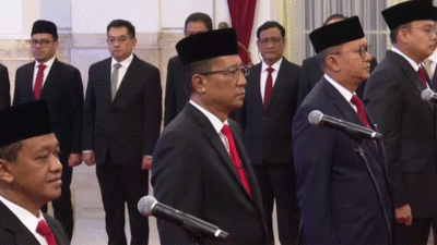 Para pejabat yang dilantik Presiden Joko Widodo