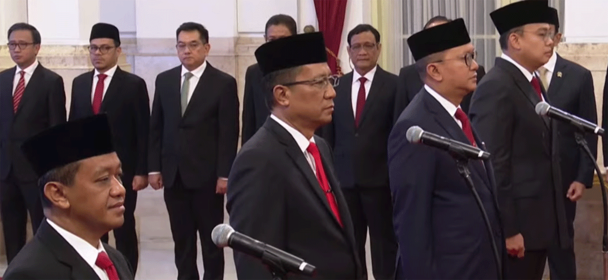 Para pejabat yang dilantik Presiden Joko Widodo
