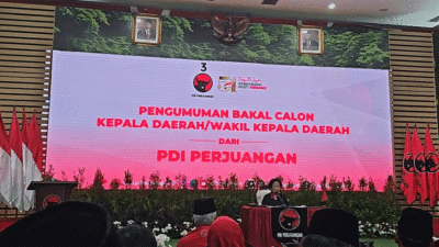 Ketua Umum Partai Demokrasi Indonesia Perjuangan (PDIP) Megawati Soekarno Putri mengumumkan calon kepala daerah Pilkada 2024 yang terdiri dari 305 daerah dan 12 provinsi.