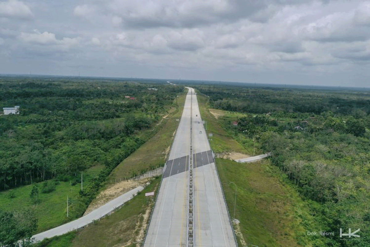 Tol Pekanbaru-Bangkinang. (PT Hutama Karya)