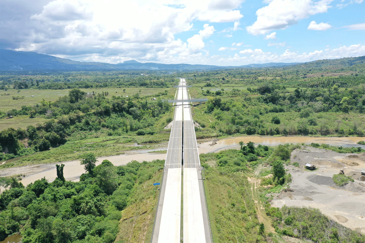 Ruas tol di Aceh yang dibangun Hutama Karya. (dok hutama karya)