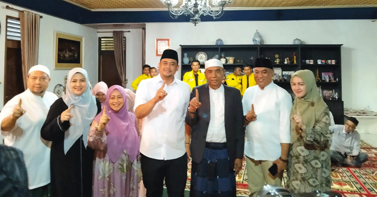 Foto bersama engan calon Gubernur Sumatera Utara di Madina.
