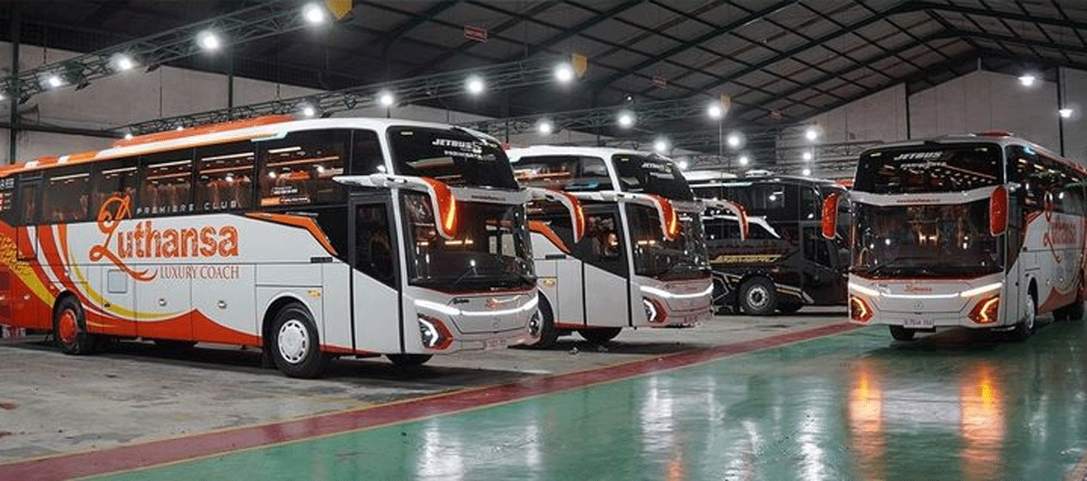Bus baru Perusahaan Otobus Luthansa. (Instagram @adiputro_official)