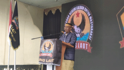 Pelantikan pengus LSM Lang Laut Kabupaten Lingga.