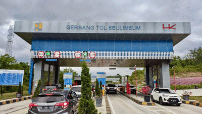 Gerbang tol yang dikelola Hutama Karya. (hutama karya)