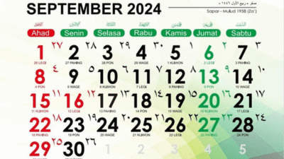 Kalender September 2024